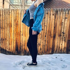 Loose Fitting Billblass Denim Button Up Medium